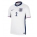 England Kyle Walker #2 Replik Heimtrikot EM 2024 Kurzarm